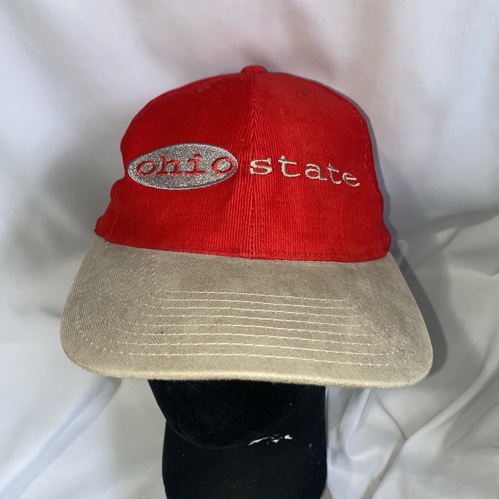Vintage Ohio State Buckeyes American Needle‎ Corduroy Strapback Hat